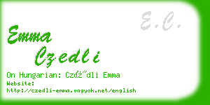 emma czedli business card